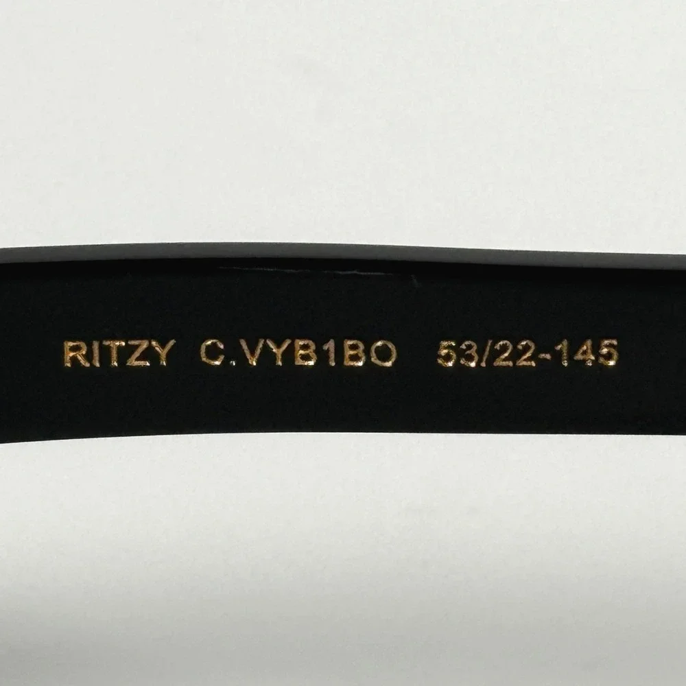 VINT & YORK Ritzy C.VYB1BO‎ Eyeglasses Frame 53-22-145 Jet Black Bold Womens